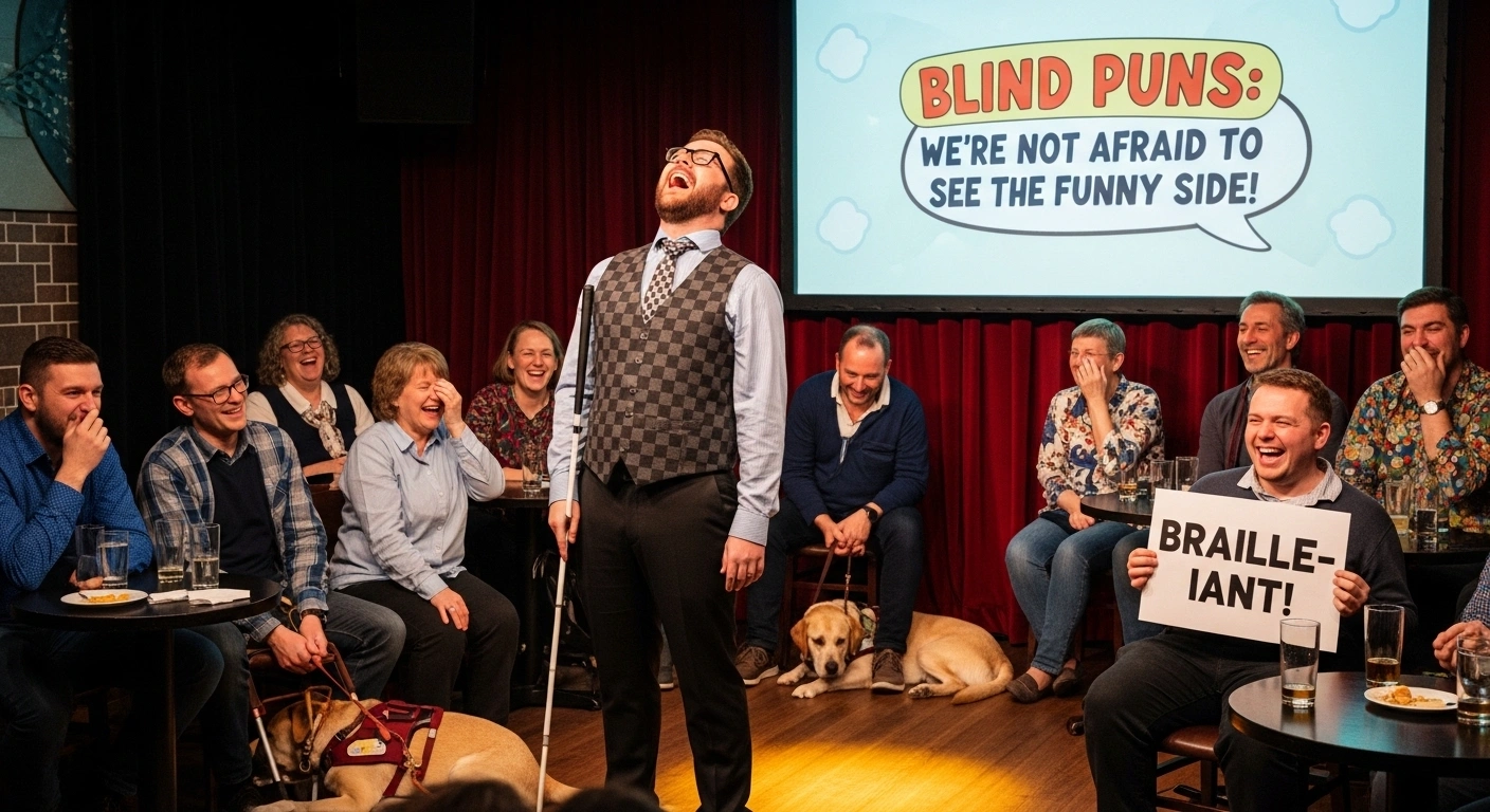 Blind Restaurant Puns With Surprise Menus