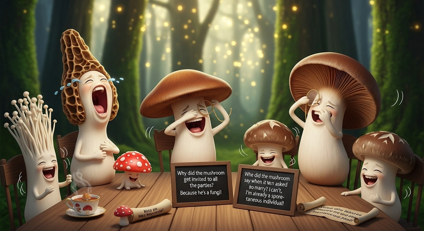 Fitness Shroom Puns for Healthy Laughs
