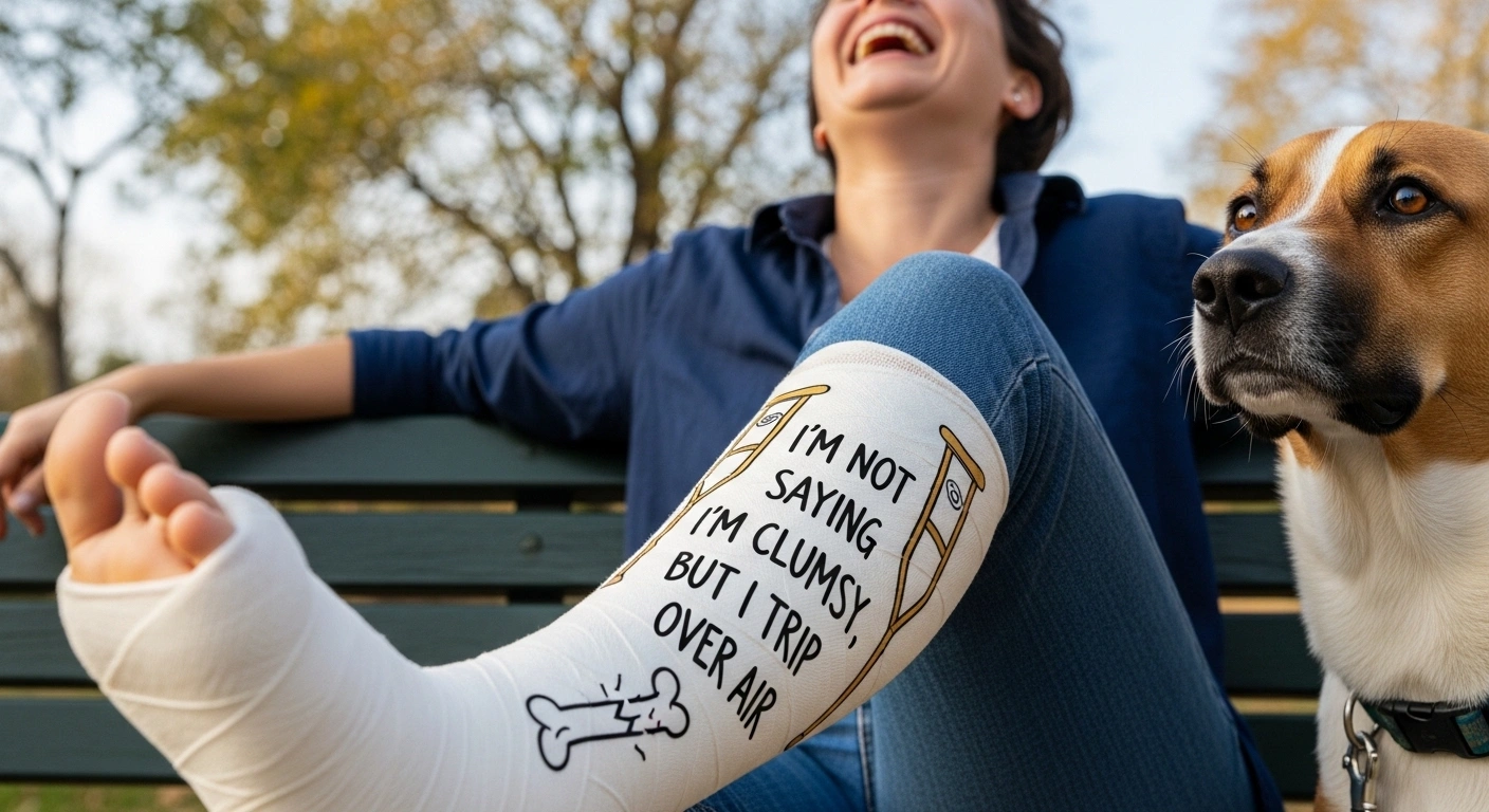 Friendship Support Broken Leg Jokes That Carry You