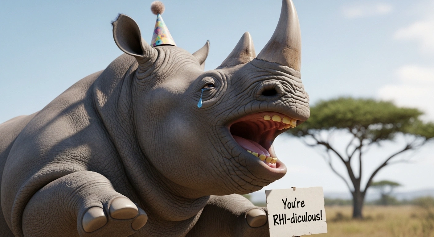 Grassland Rhinoceros Puns That Stay Grounded