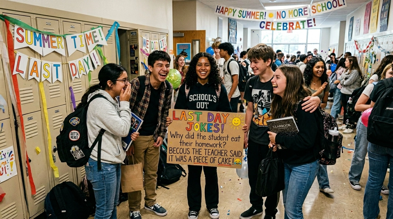 Last Day of School Jokes for Students One Liners