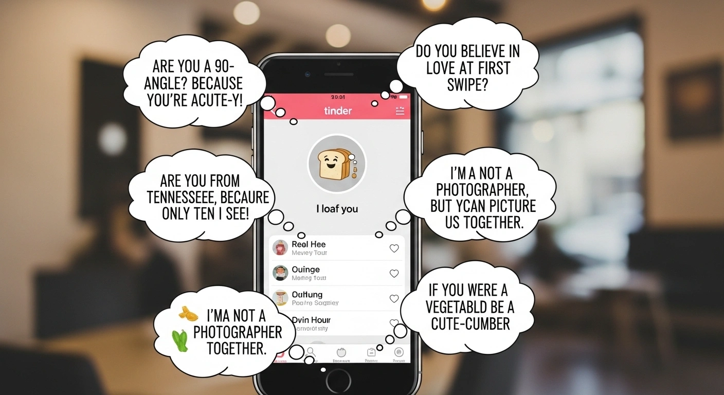 Love at First Swipe Tinder Puns