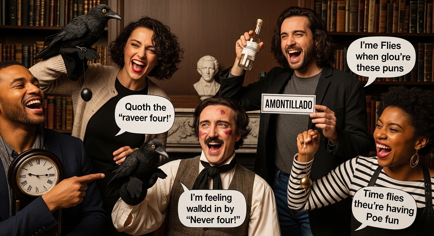 Melancholy Mood Poe Puns