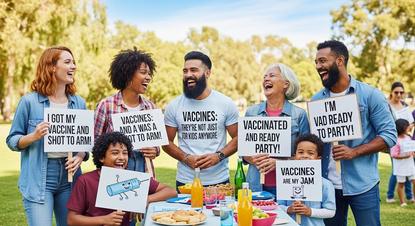 Public Health Vaccine Puns for Mass Laughter Awareness