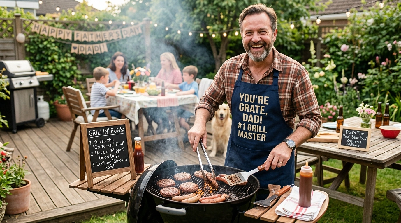 Short Grill Puns for Father's Day