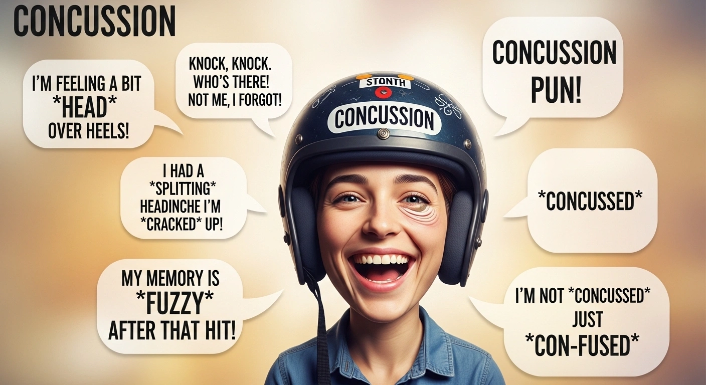 Slippery Thought Concussion Puns