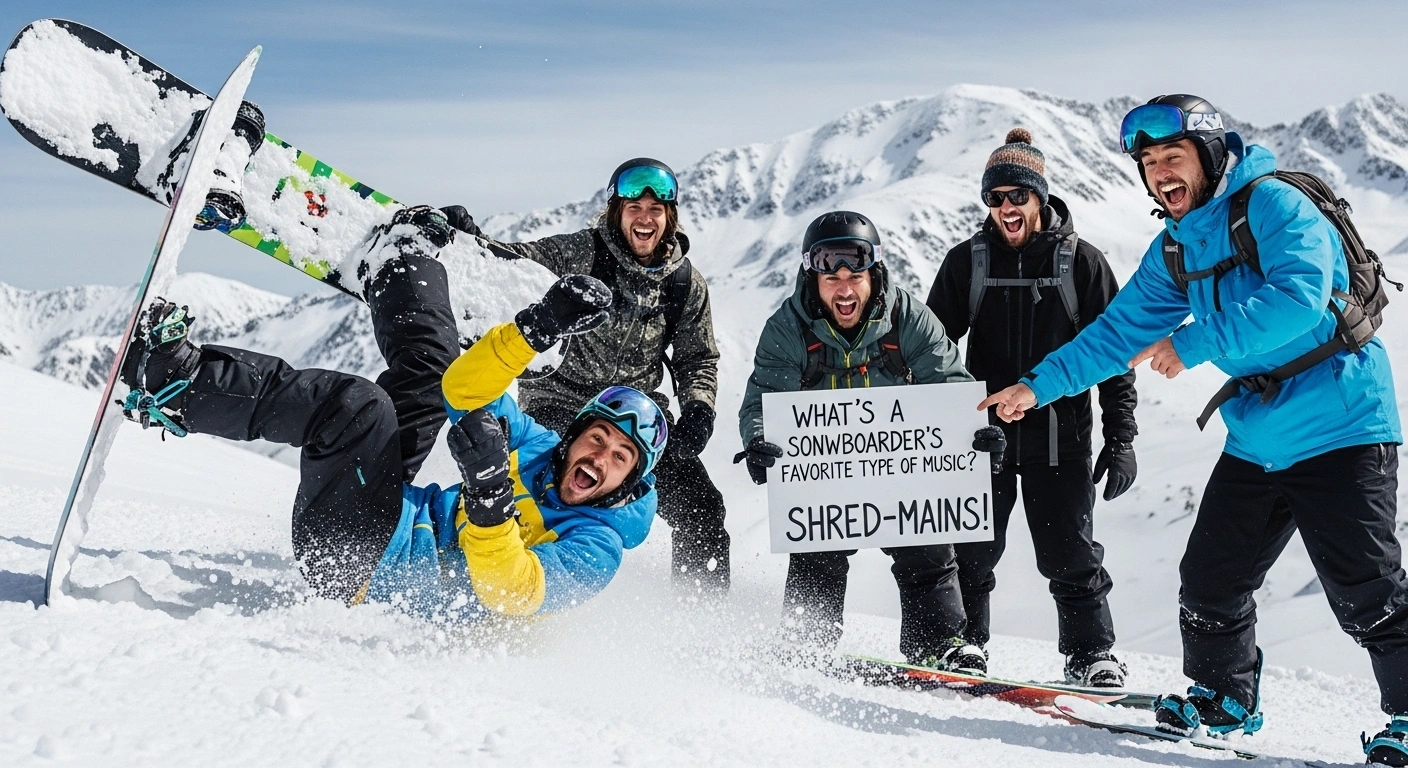 Snowboard Puns for Competitive Riders