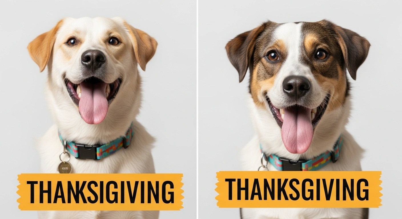 Thanksgiving Dog Puns for Table Manners