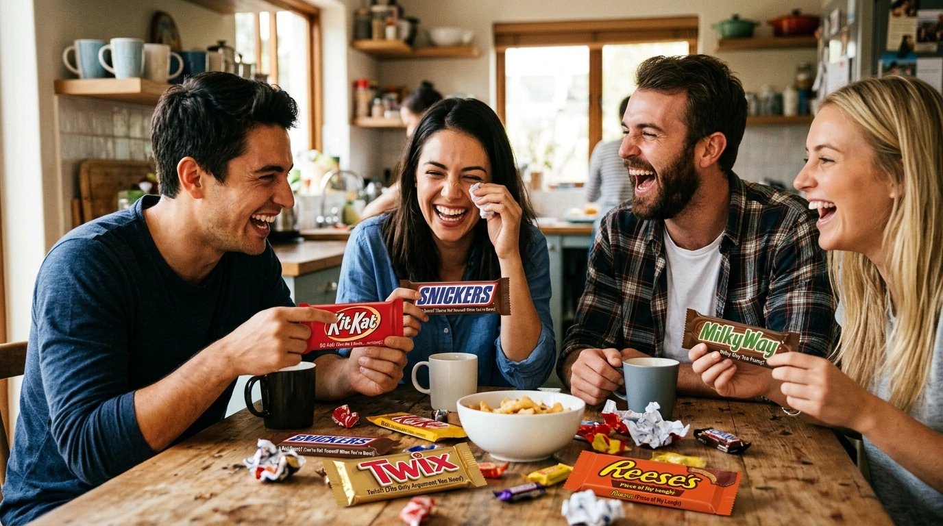Candy Bar Puns in Emotional Eating