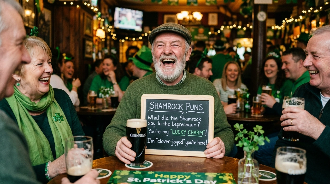 Shamrock Puns in Diet Struggles