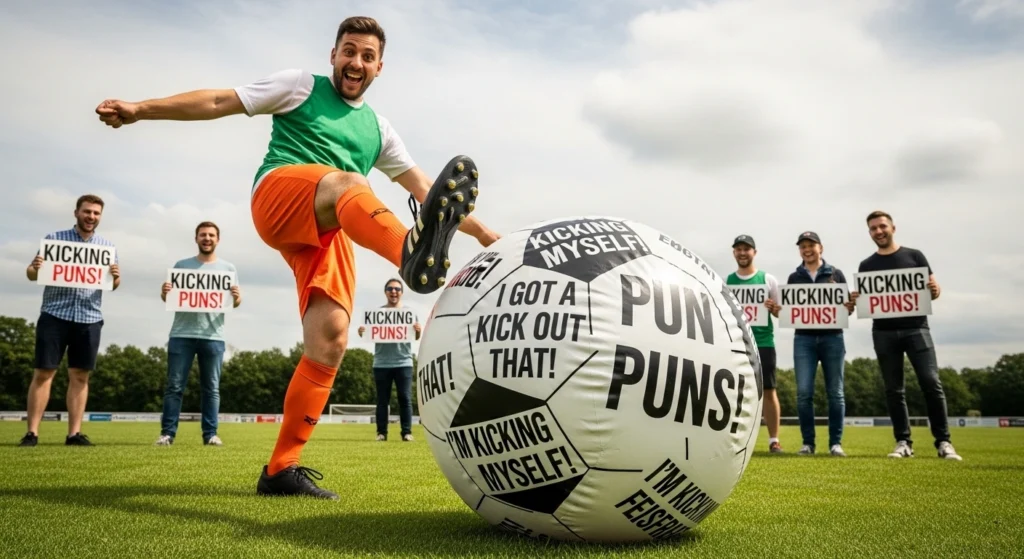 kicking puns