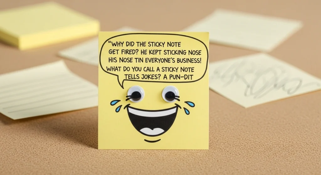 sticky note puns