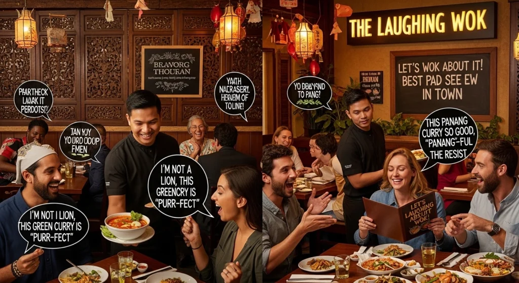 thai restaurant puns